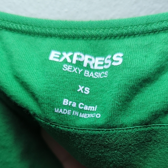 3 for $20 Bundle Sale! Express Sexy Basics Green Bra Cami Women's Size XS - Picture 2 of 4